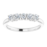 14K White 1/3 CTW Natural Diamond Anniversary Band